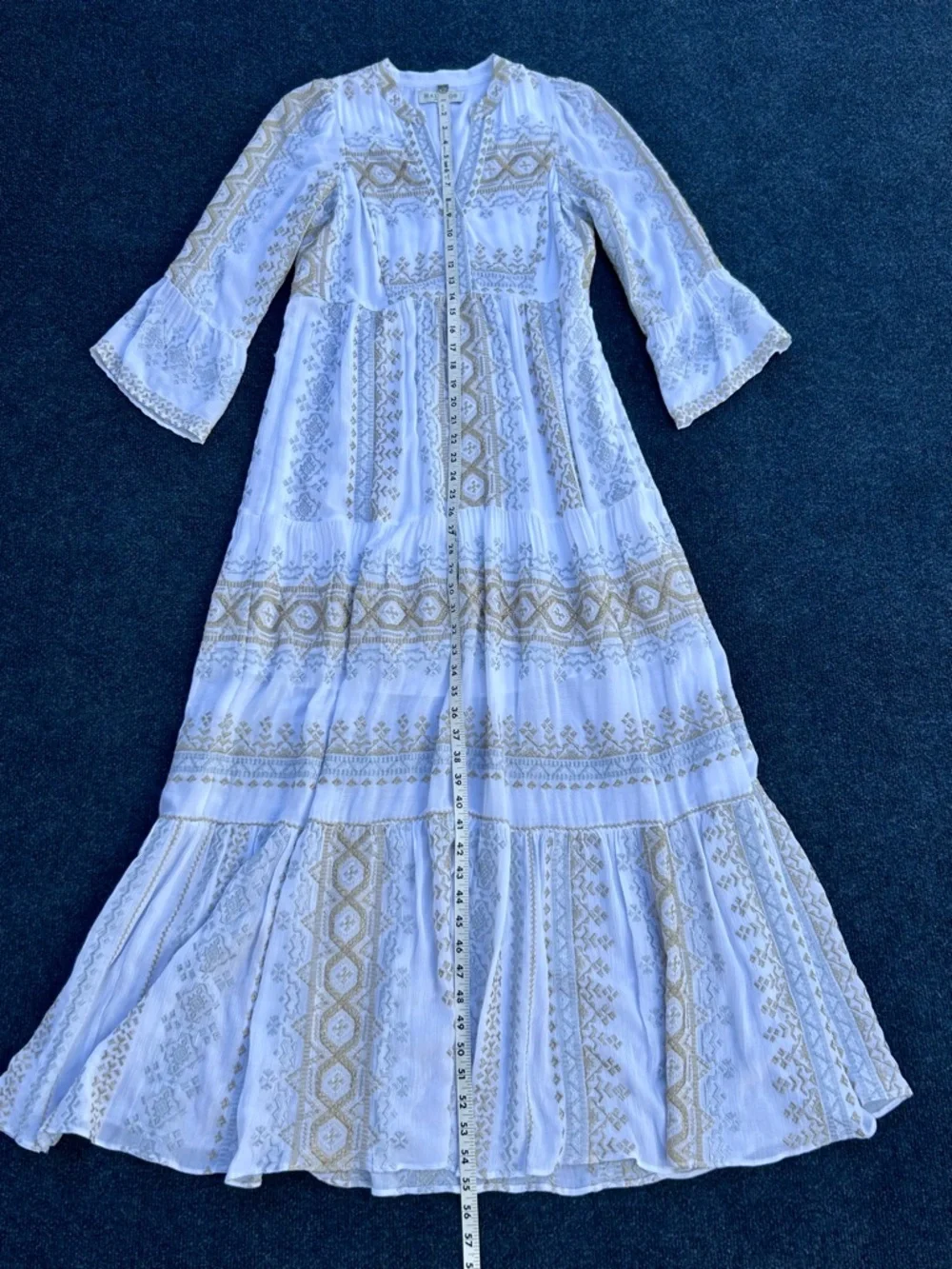 Hale Bob Lole White Embroidered Maxi Dress - Picture 13 of 16